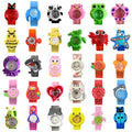 30 Cartoon Style Children’s Watches Colorful Bend Slap Strap Kids Watch Girl Boy Christmas Party Gift Random Style