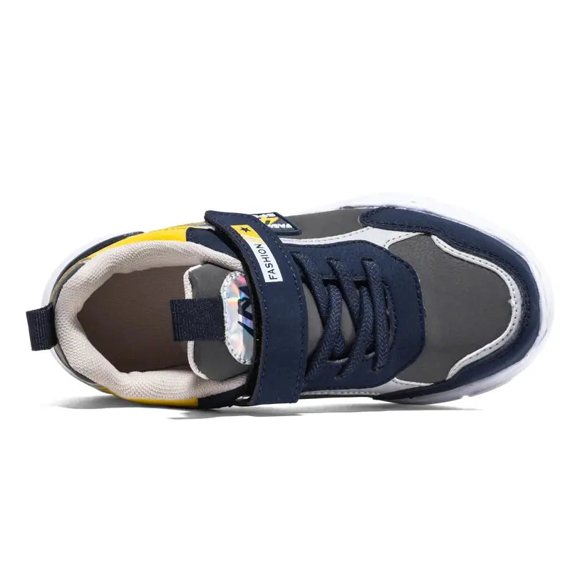 Kids' Air-Mesh Hook-and-Loop Sneakers