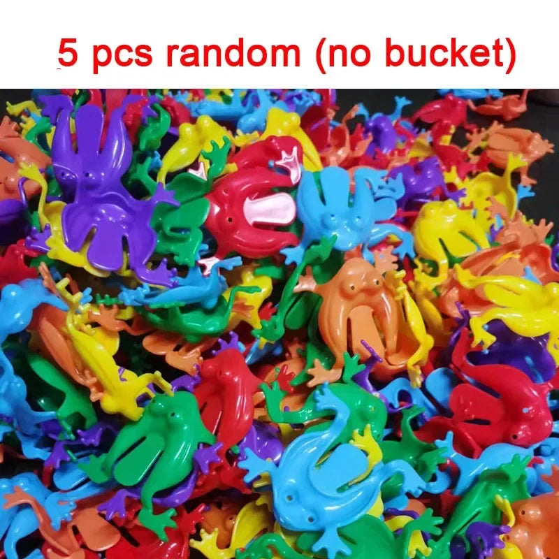 5-20pcs Jumping Frog Bounce Fidget Toy | Funny Novelty Pressing Toy for Party Favors and Birthday Gifts