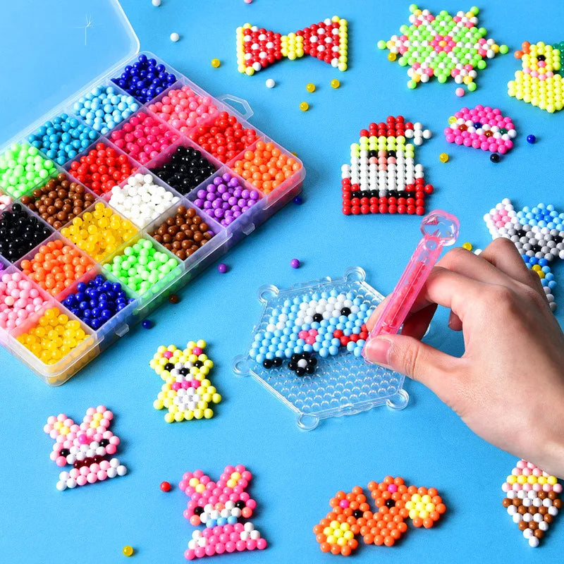 DIY Water Spray Magic Beads Craft Kit for Kids (Crystal Beads Set)