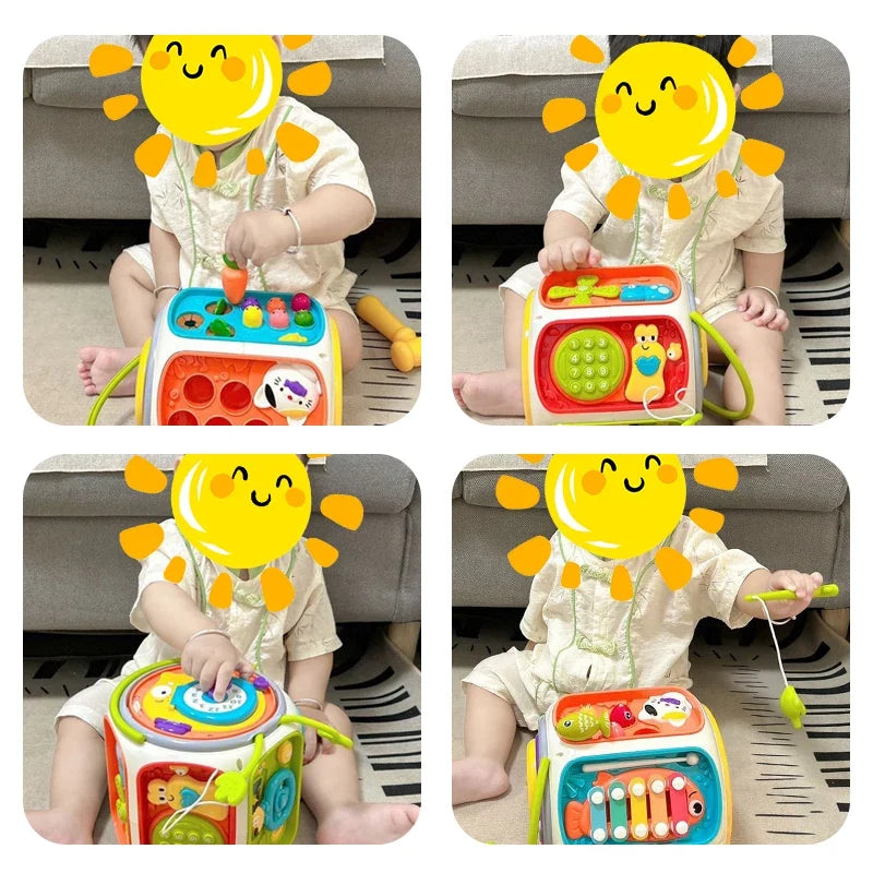 Baby Cell Phone Toy Children’s Musical Mobile Speaker with Sound and Light Educational Development Toy for 12-Month-Old Kids Gift