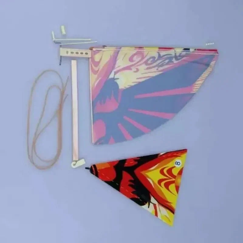 5pcs/Set Kids Fun Biomimetic Birds Kites – Elastic Rubber Band Powered Flying Toys, Outdoor Sport, 48x36cm, Children’s Yard Game