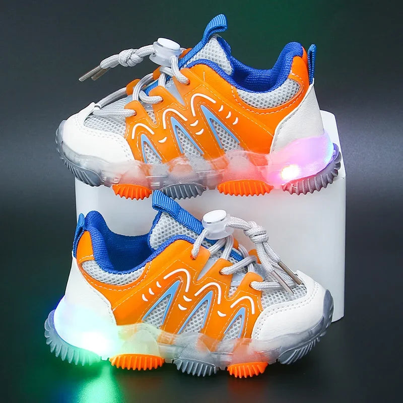 Kids' Light-Up Mesh Casual Sneakers