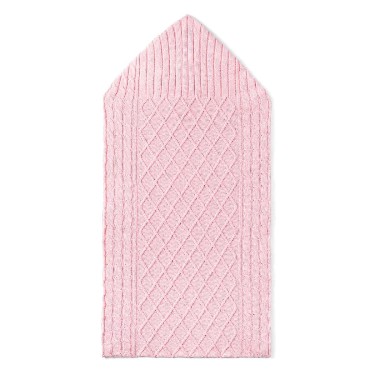 Cable Knit Baby Sleep Sack in Pink