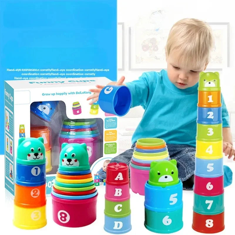 Kid Brain Response Speed Stacking Cup Game