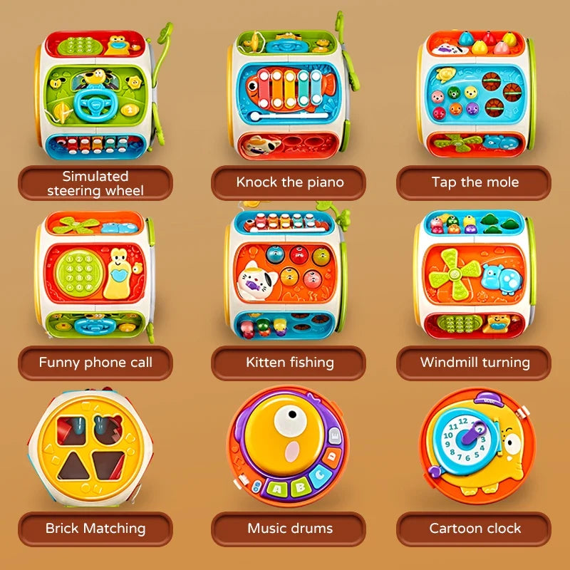 Baby Cell Phone Toy Children’s Musical Mobile Speaker with Sound and Light Educational Development Toy for 12-Month-Old Kids Gift