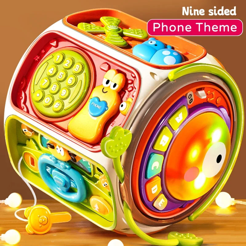 Baby Cell Phone Toy Children’s Musical Mobile Speaker with Sound and Light Educational Development Toy for 12-Month-Old Kids Gift