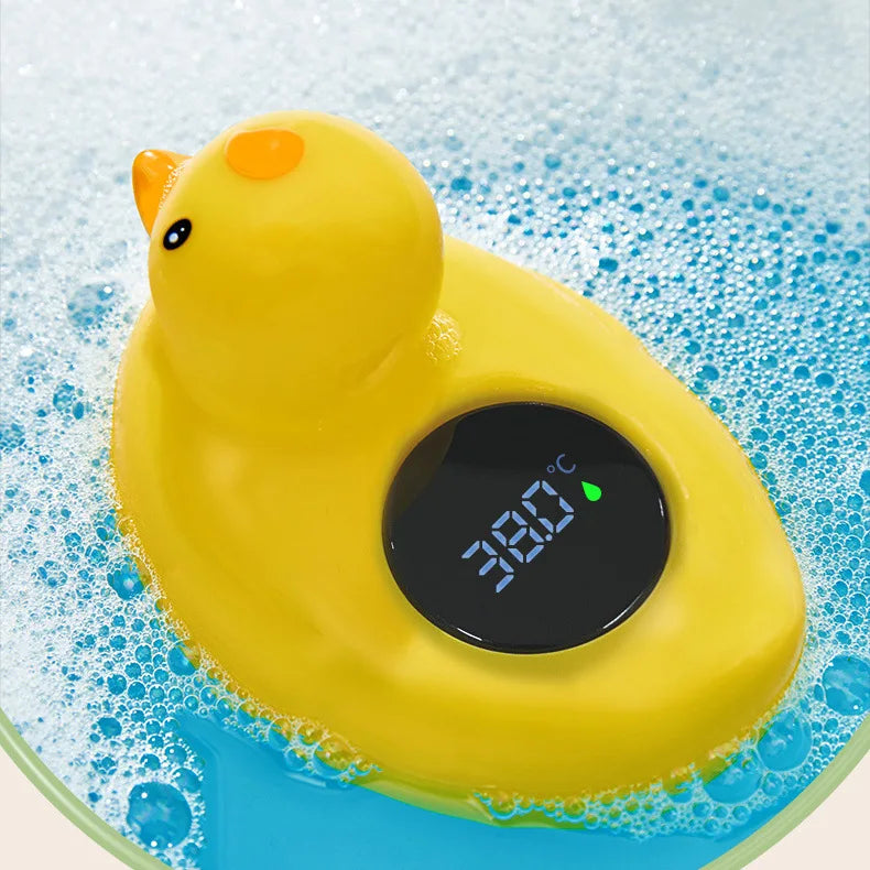 Yellow Duck Floating Baby Bath Thermometer – Waterproof Digital Water Temperature Sensor for Infants & Toddlers