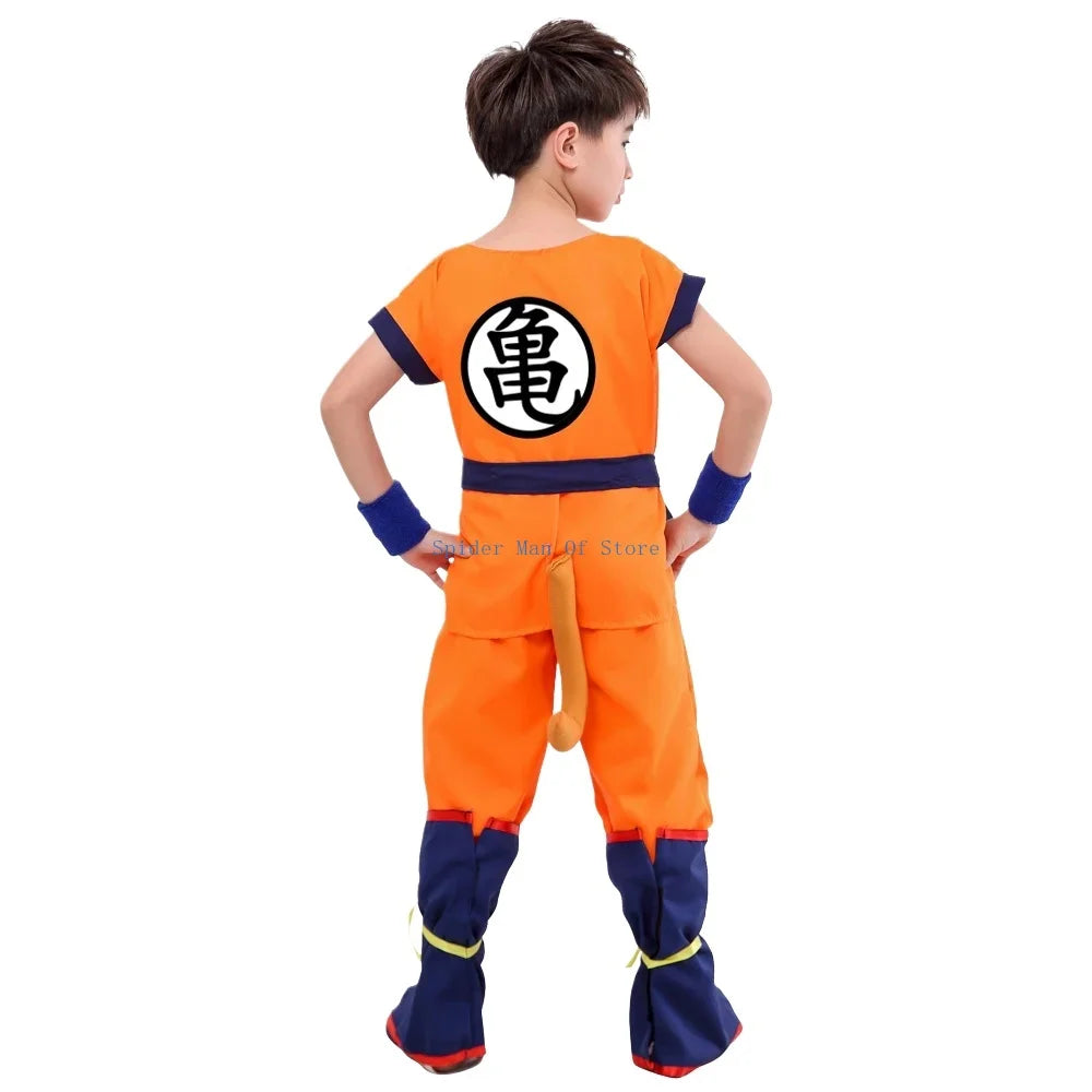 Son Goku Anime Cosplay Costume Set – Kids & Adult Outfit