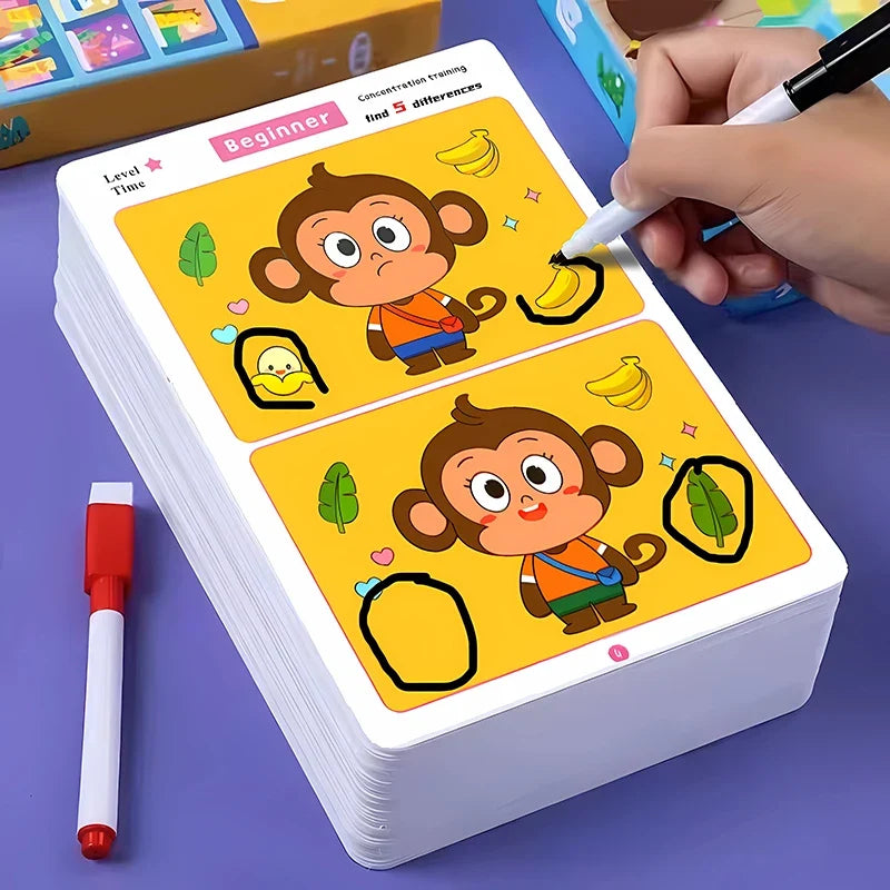 Find the Difference Reusable Activity Cards for Kids
