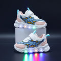 Kids' Dinosaur Light-Up Mesh Sneakers