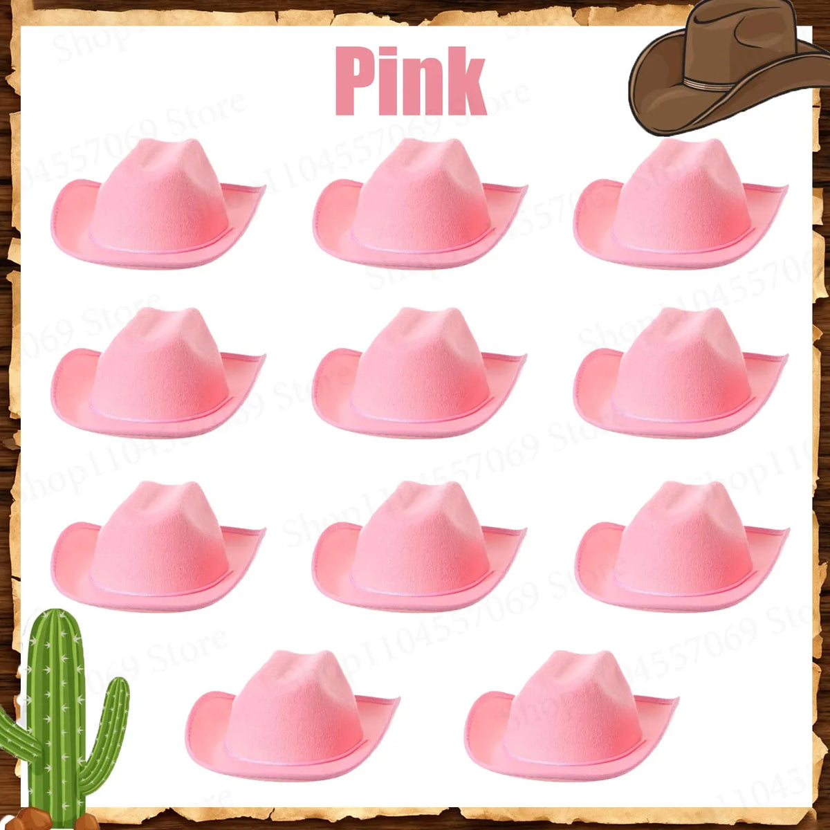 6-32Set Kids Western Cowboy Hats with Bandanas Cowboy Party Hats for Birthday Party Cosplay Costume Party Western Party Favors