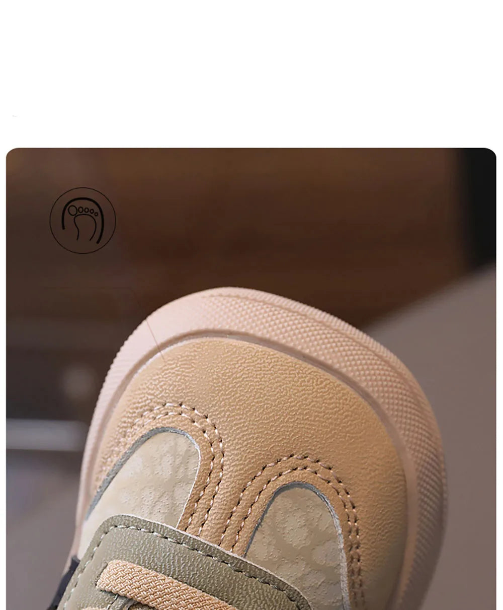 Toddler Synthetic-Leather Hook-and-Loop Sneakers