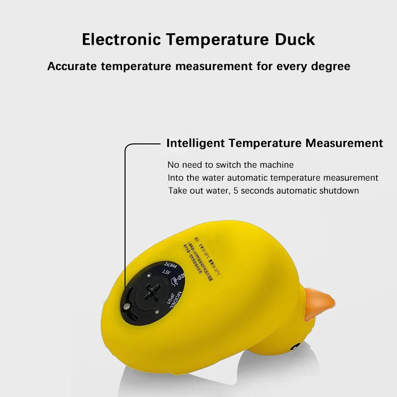 Yellow Duck Floating Baby Bath Thermometer – Waterproof Digital Water Temperature Sensor for Infants & Toddlers