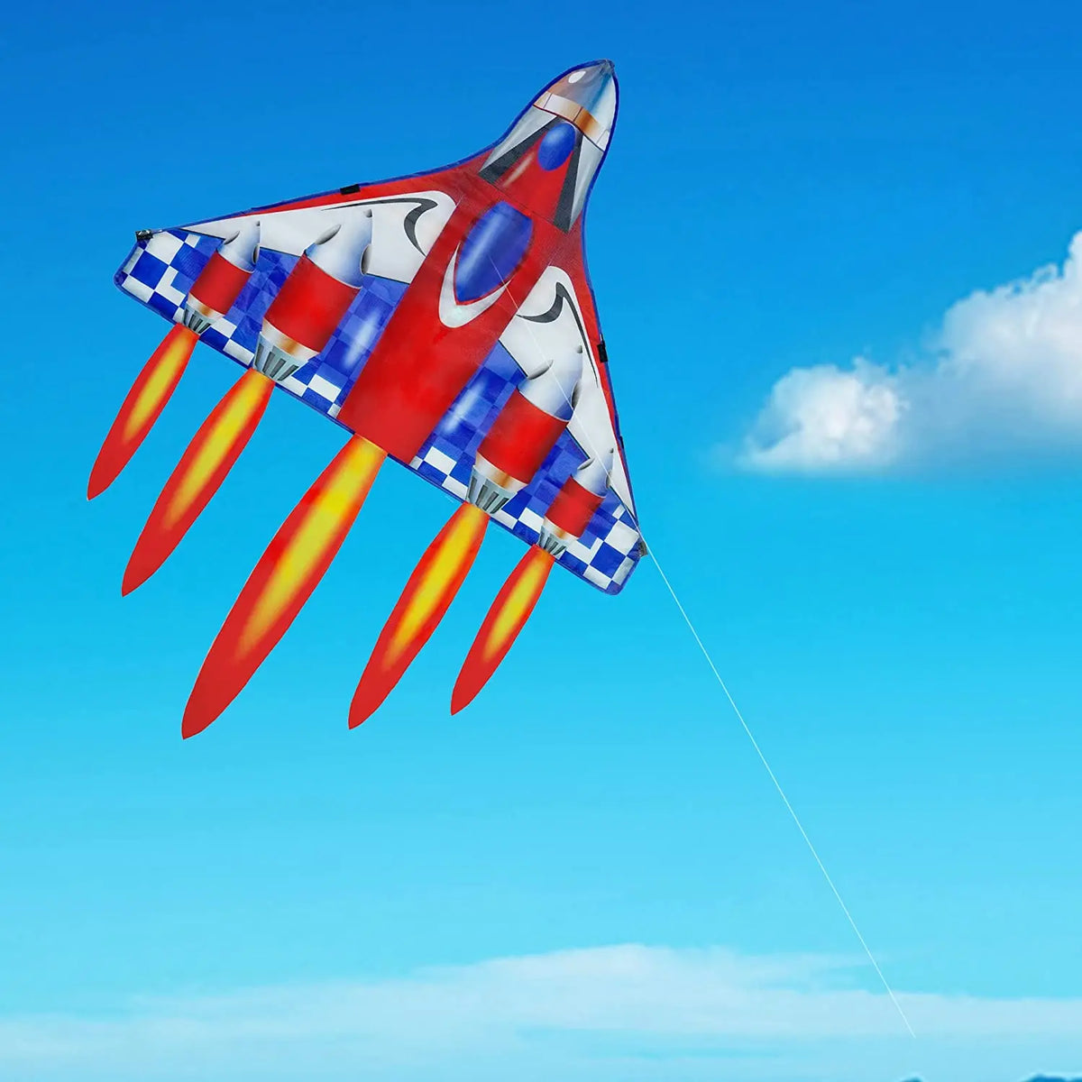 Outdoor Fun Sports Plane Kite – with Handle and Line, Good Flying, for Kids and Adults