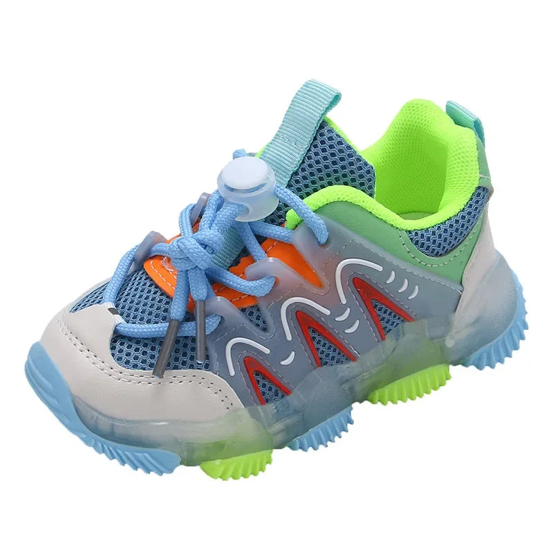 Kids' Light-Up Mesh Casual Sneakers