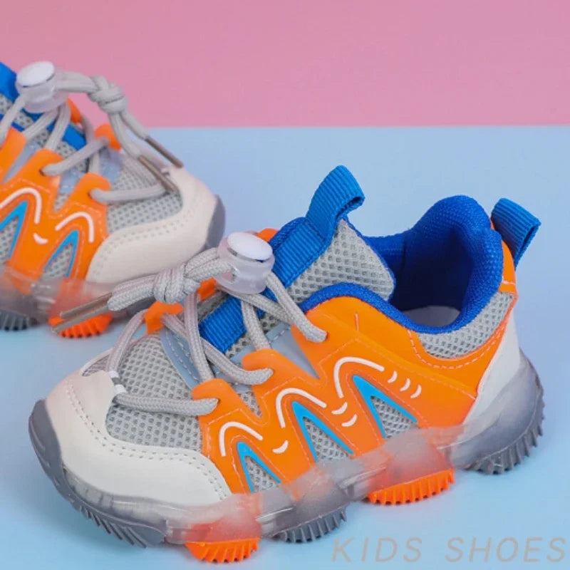 Kids' Light-Up Mesh Casual Sneakers