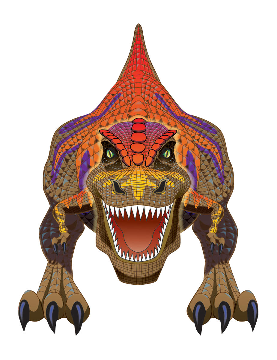 54 Iinc Tall WindNSun SuperSized T-Rex Ripstop Nylon Dinosaur Kite