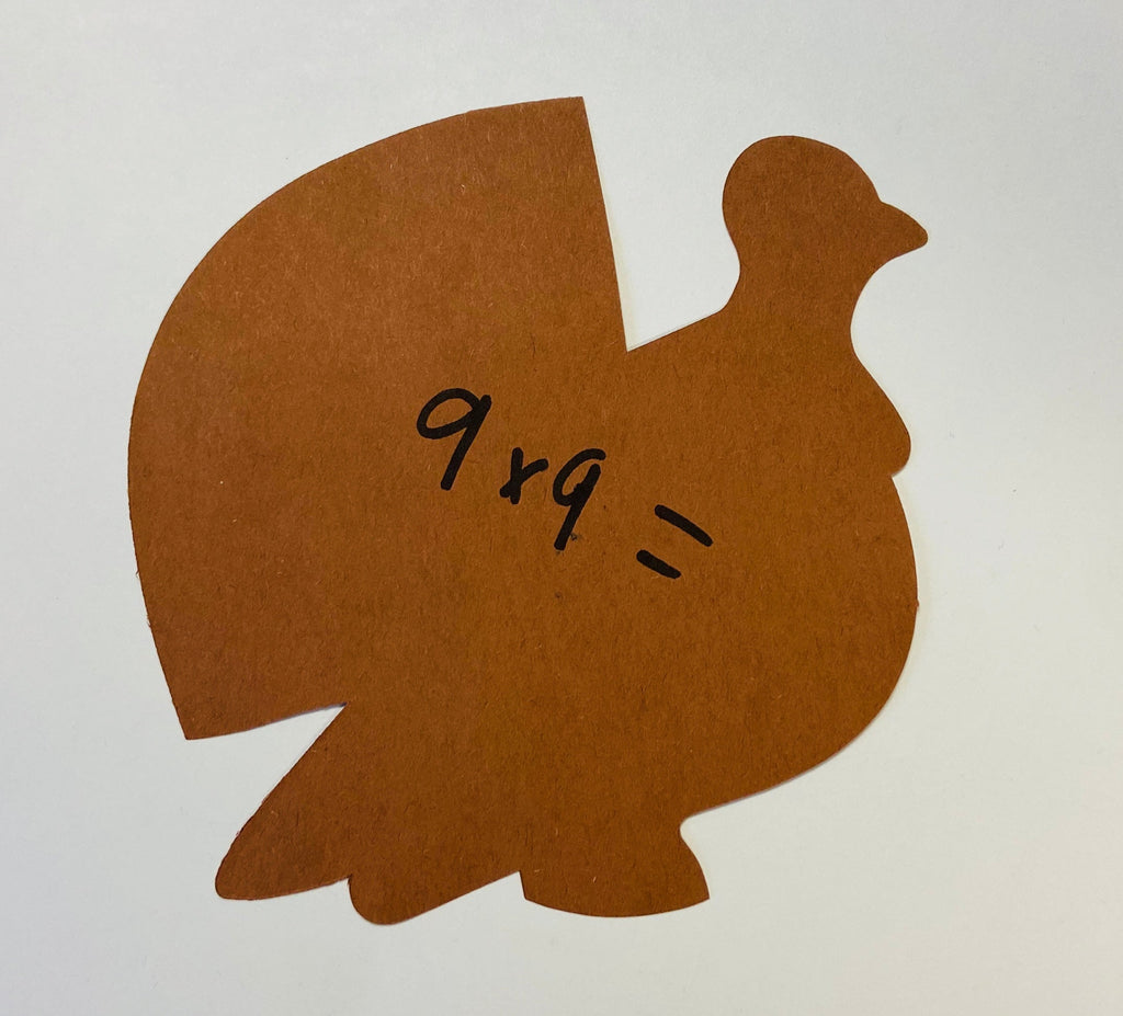 SHAPES ETC.  Thanksgiving Turkey Large Assorted Color Cut-Outs - 5.5in
