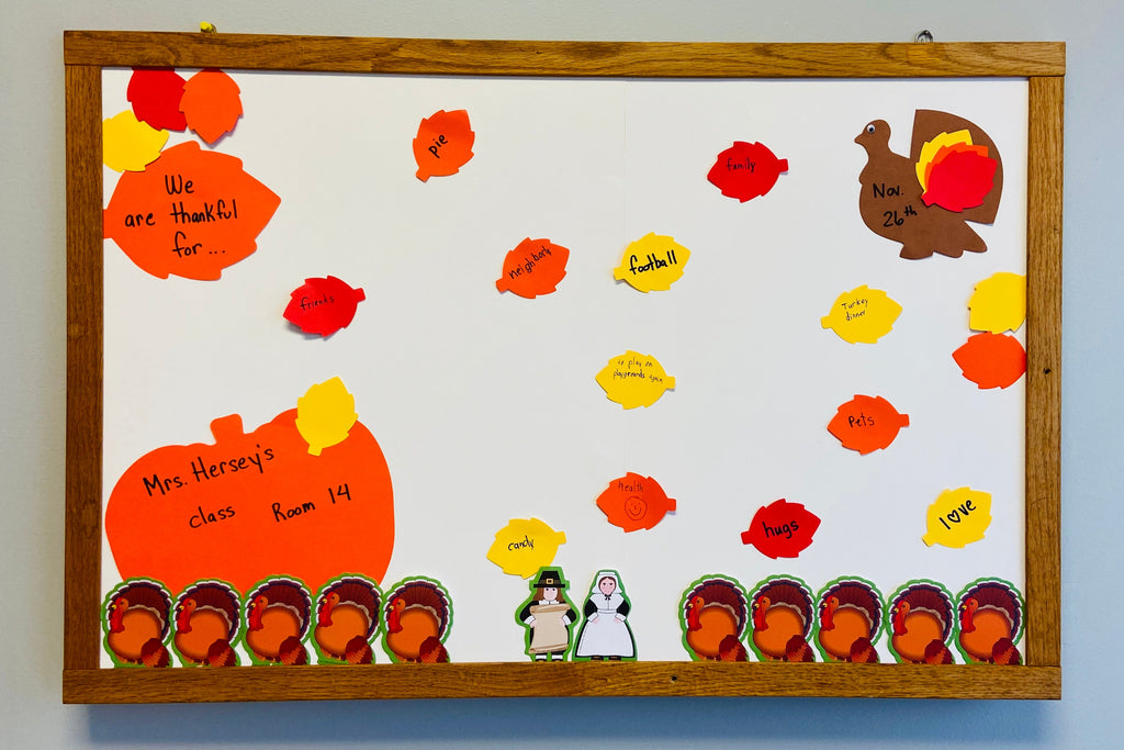 SHAPES ETC.  Thanksgiving Turkey Large Assorted Color Cut-Outs - 5.5in