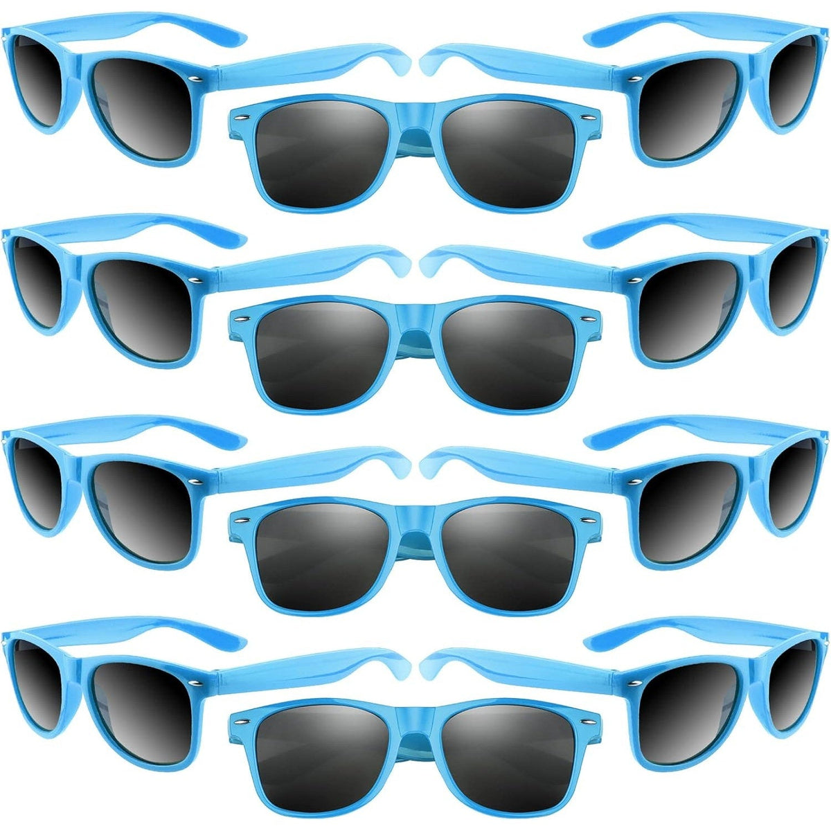 New Morcheiong 11pc Kids Blue Frame Pack Party Sunglasses Party Favors