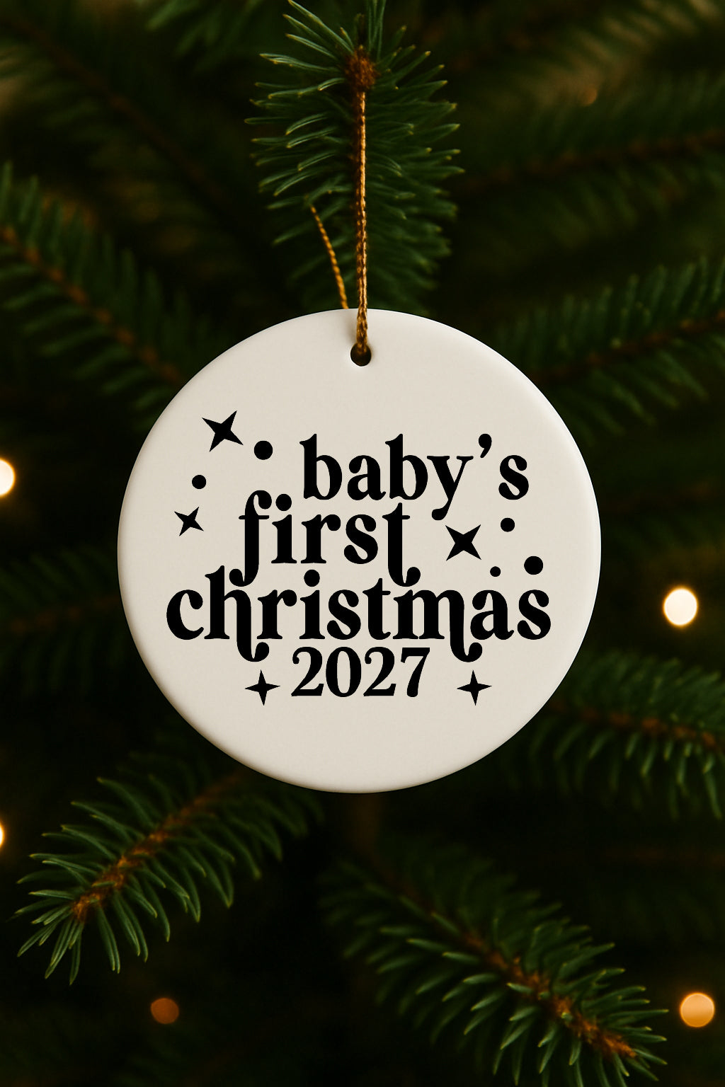 Baby's First Christmas 2027 Christmas Ornament