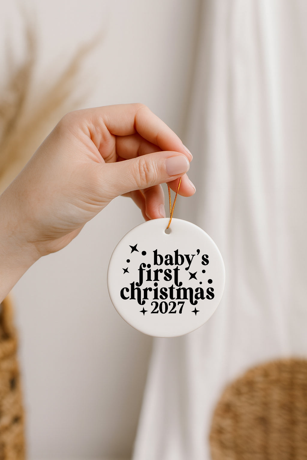 Baby's First Christmas 2027 Christmas Ornament