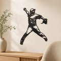 Baseball Player Wall Art — Pitcher Action Silhouette | 2 Sizes
