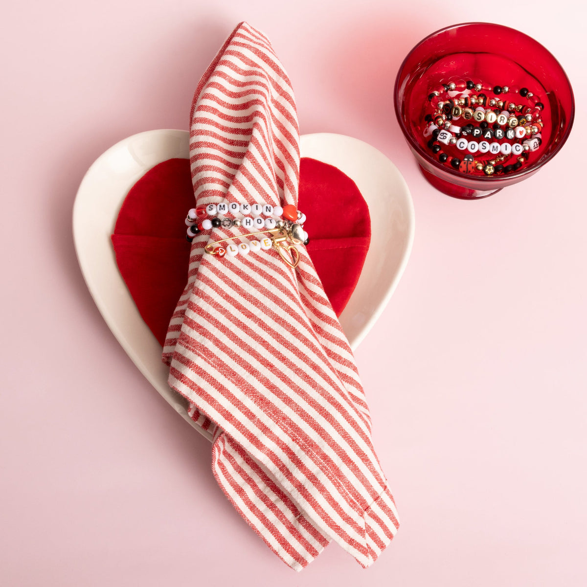 Ladybug and Hearts DIY Letter Bead Box