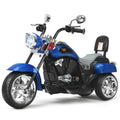 Blue 6V Kids Chopper Motorcycle Trike with Headlight - Fun Ride for Little Ones!