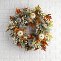 Autumn Pumpkin Frost Leaf Garland Home Decor