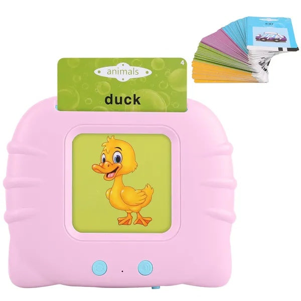 224 Words Kid Talking Flash Cards 112 Card Electronic Cognitive Audio Reading Machine, Animals