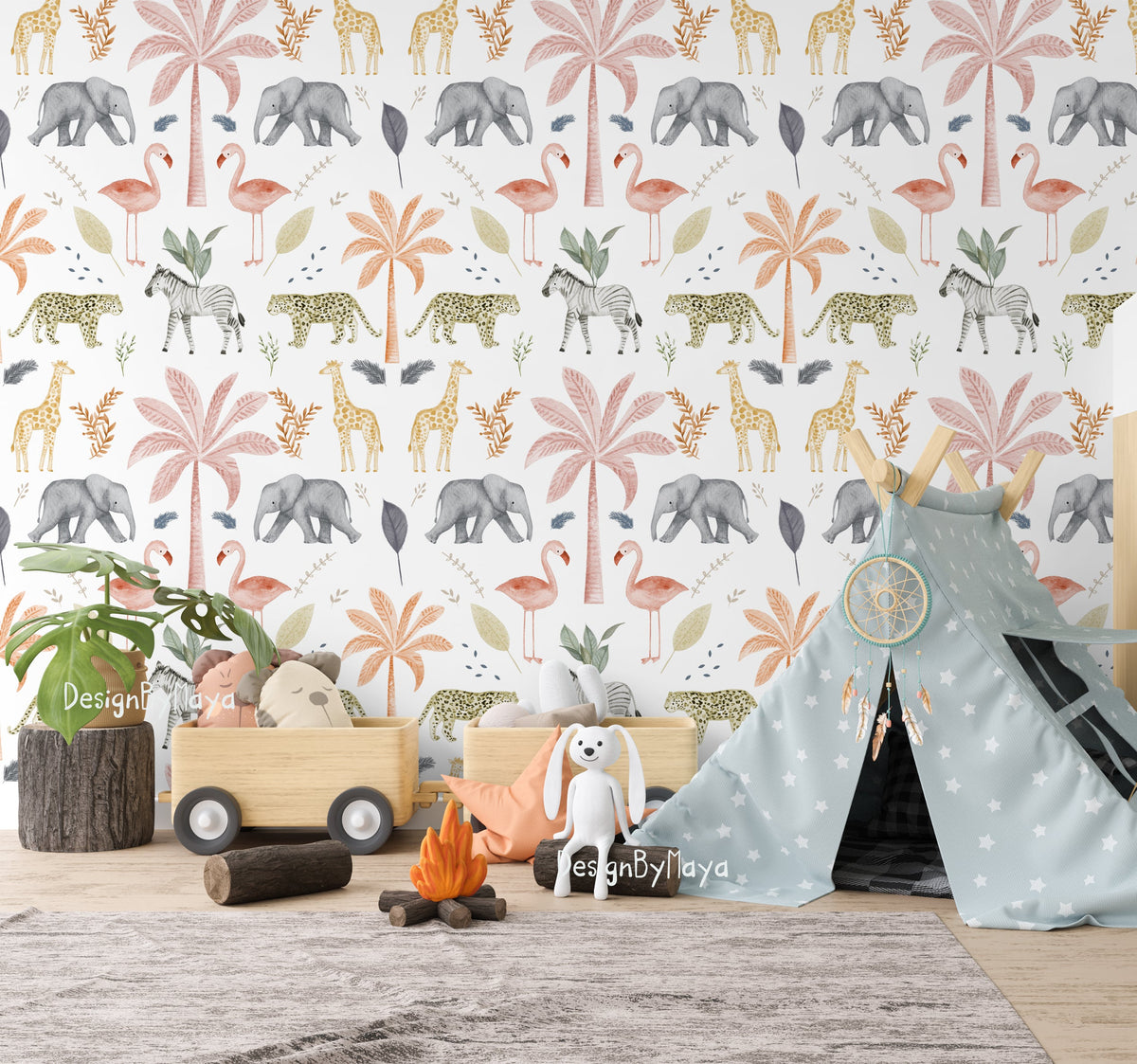 Alphabet Wallpaper - Nursery Wall Decor Wallpapers