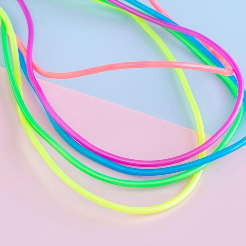 Colorful Plastic Skipping Rope Jump Rope Adult Kids Skip Toys Outdoor Counting Fitness Jump Sport Rope Colorful Jump Rope Adjustable Plastic Jump Rope Skipping Rope Outdoor Jump Ropes Great Party Favor