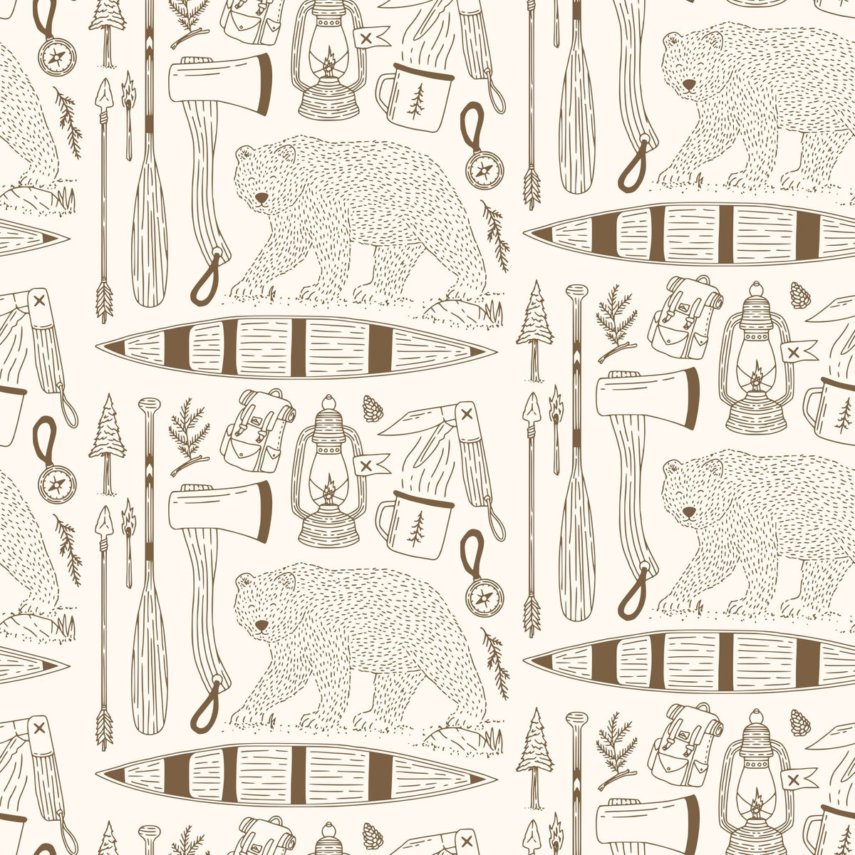 Trail Blazer (Cream) Wallpaper