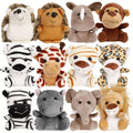 12-Pack Mini Forest Animal Plush Toys — 4.5 in (11 cm) Stuffed Animals, Bulk Party Favors & Gifts, Mixed Colors