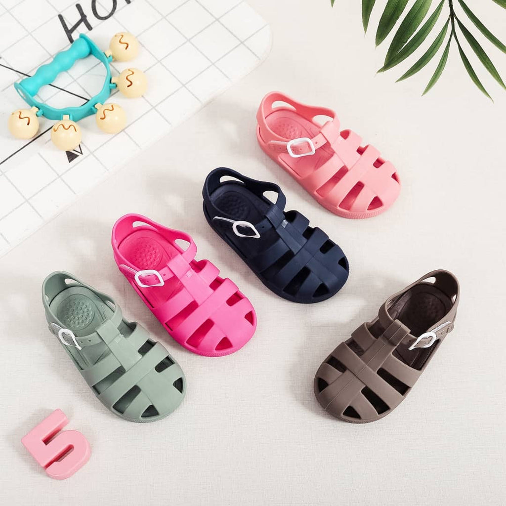 Kids' Fisherman Jelly Sandals with Hook-and-Loop Straps