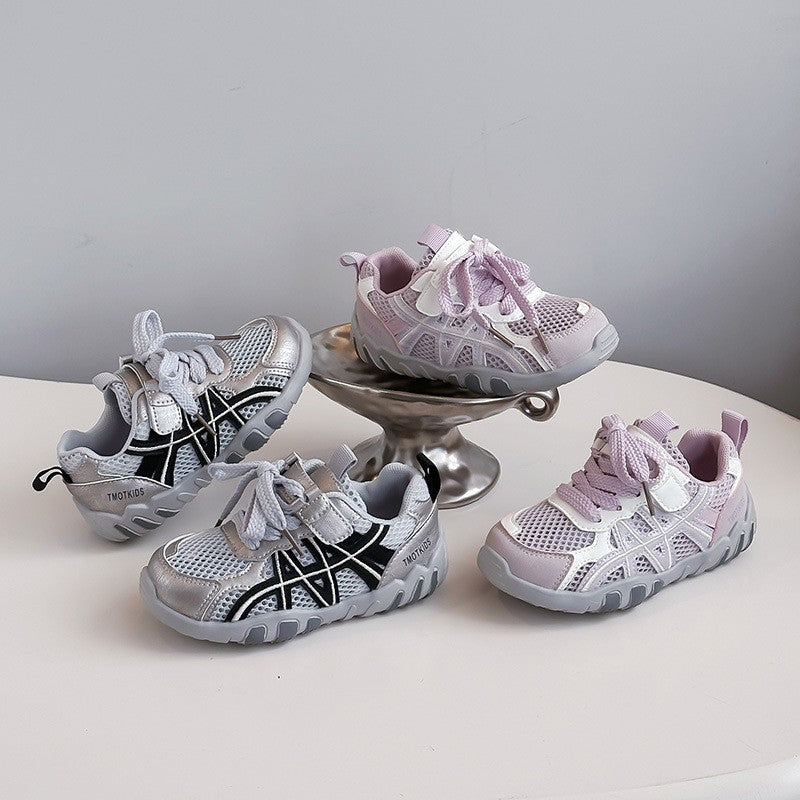 Children's Microfiber Trainers