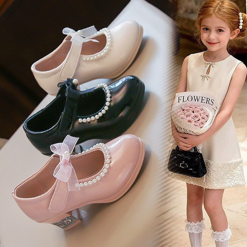 Girls' Synthetic-Leather Dress Shoes