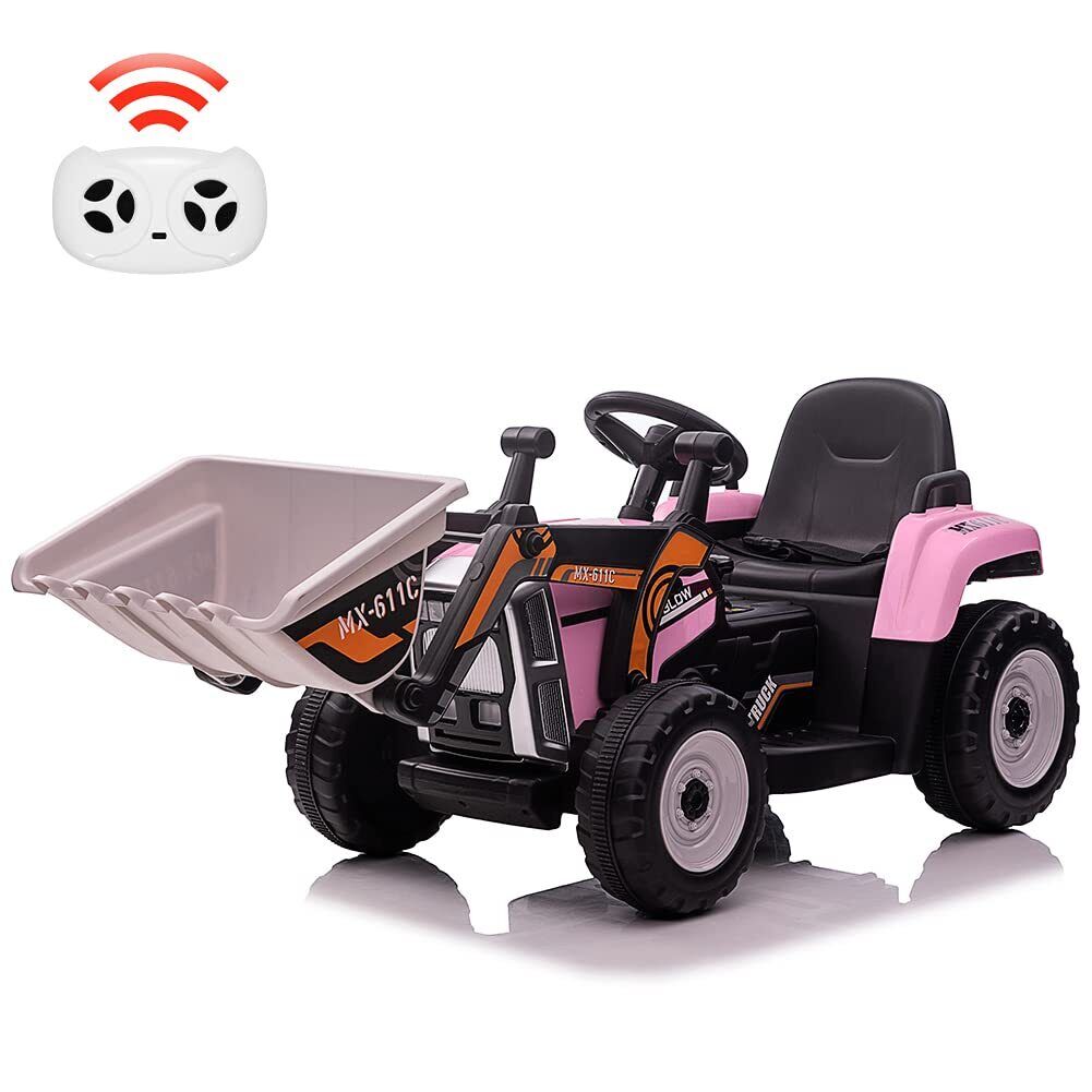 3-Speed Kids Ride-On Excavator with Music and Tractor Design for Outdoor Fun
