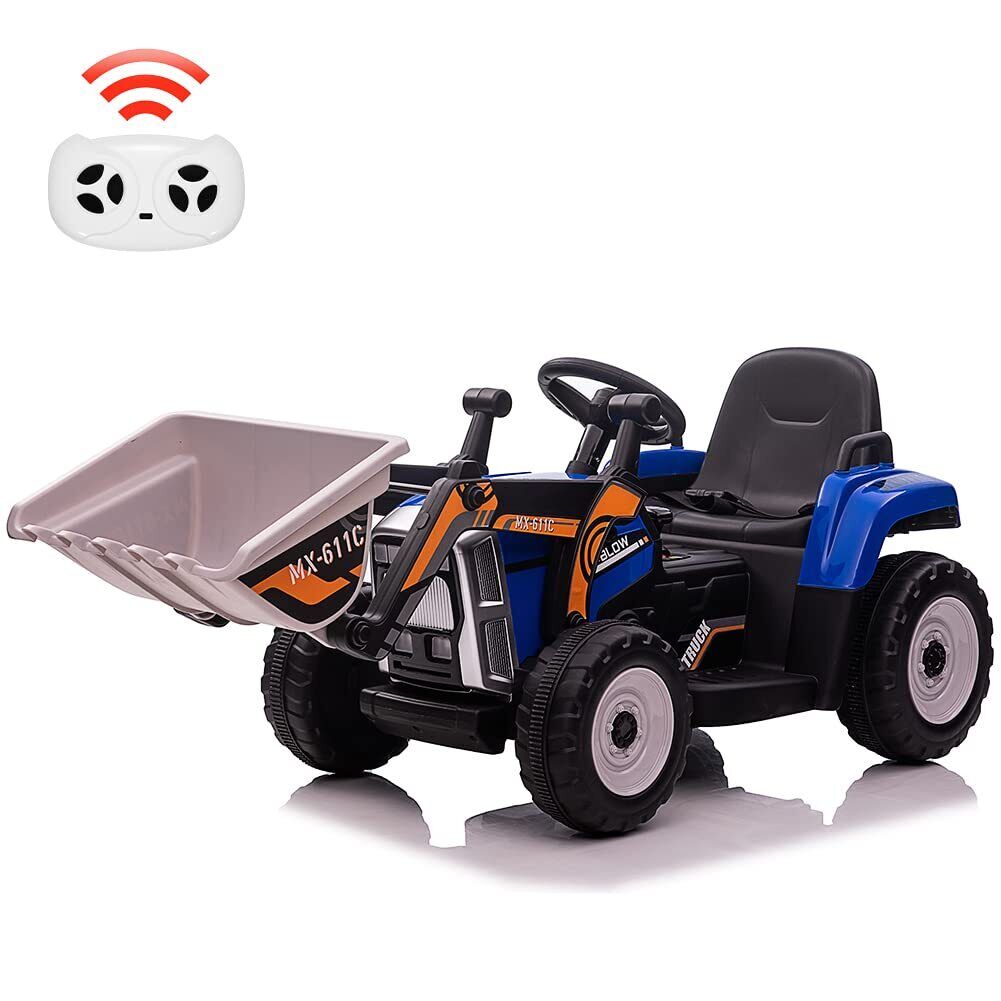 3-Speed Kids Ride-On Excavator with Music and Tractor Design for Outdoor Fun
