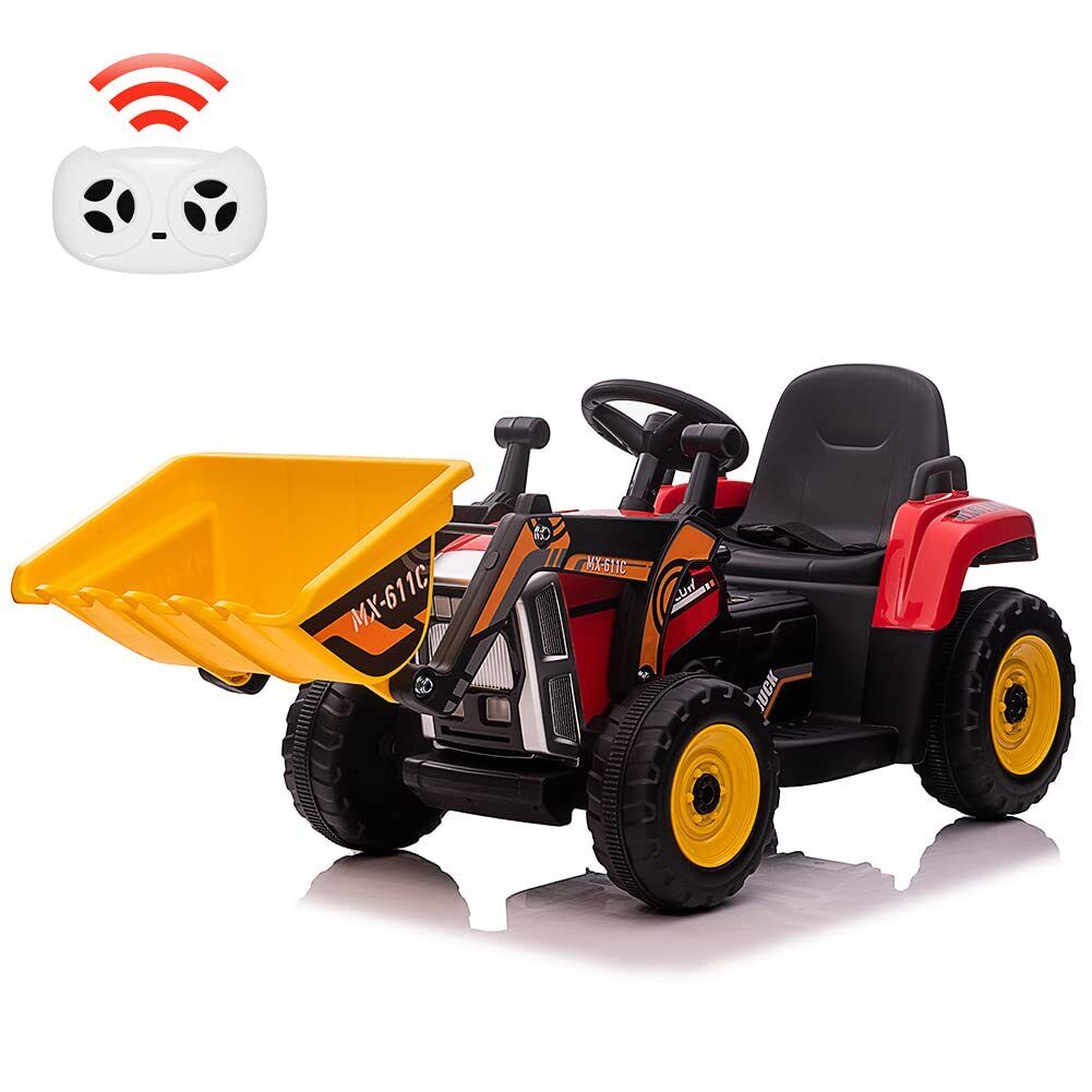 3-Speed Kids Ride-On Excavator with Music and Tractor Design for Outdoor Fun
