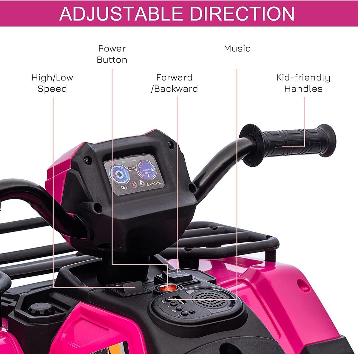Electric 4-Wheel ATV Ride-On Car for Kids Ages 3 and Up - Fun Toy Vehicle for Children