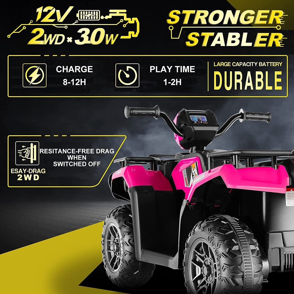 Electric 4-Wheel ATV Ride-On Car for Kids Ages 3 and Up - Fun Toy Vehicle for Children