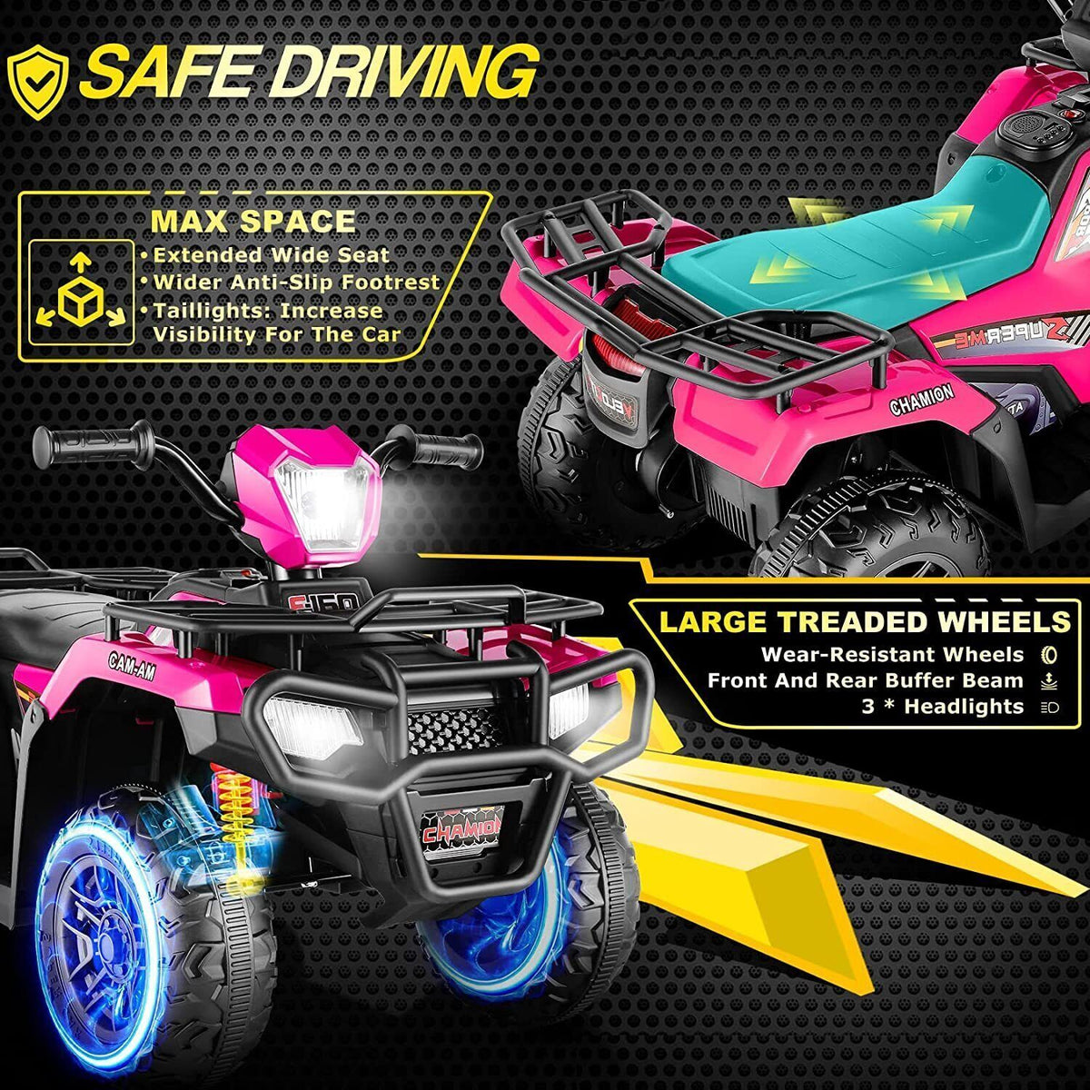 Electric 4-Wheel ATV Ride-On Car for Kids Ages 3 and Up - Fun Toy Vehicle for Children