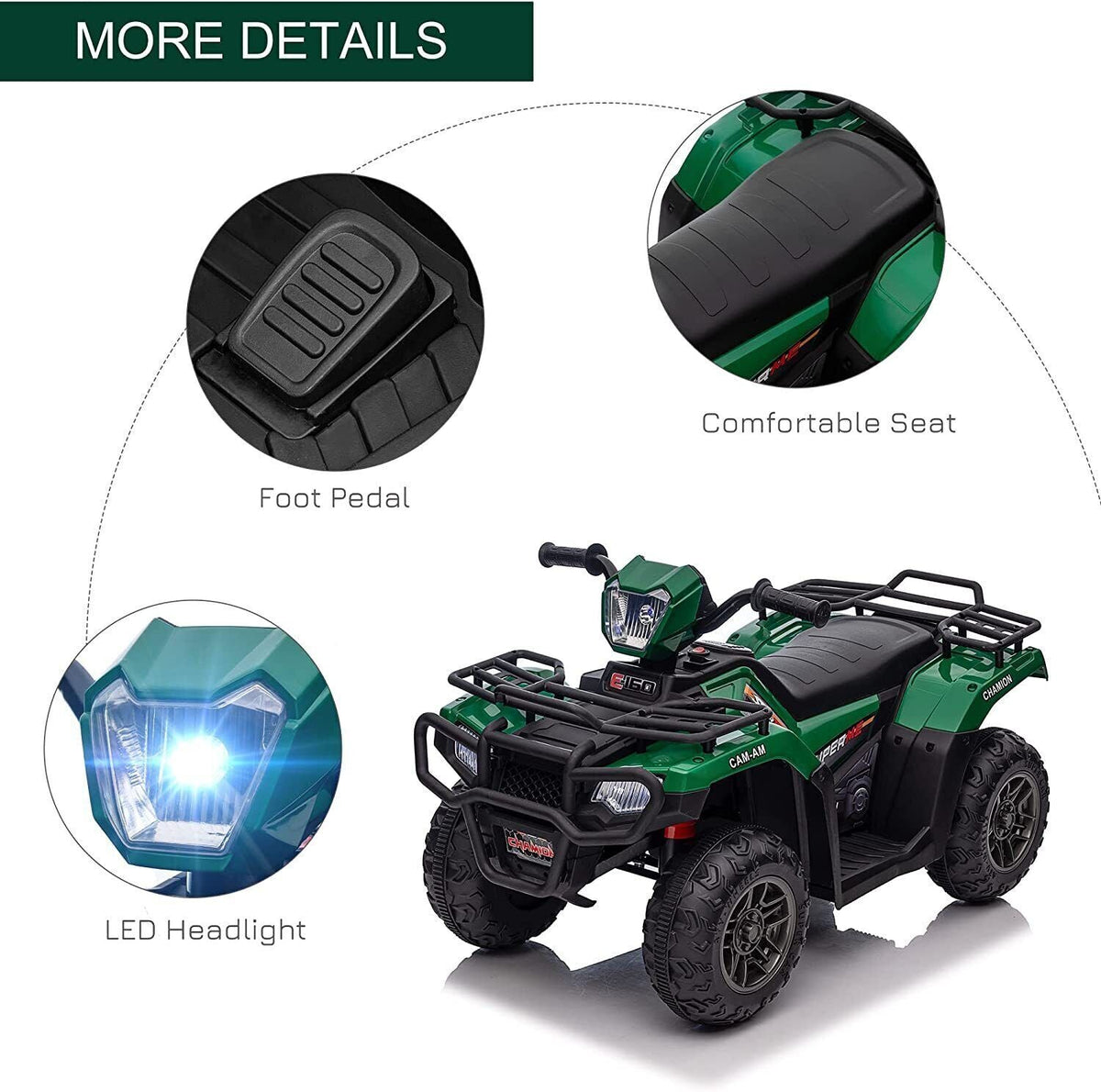 Electric 4-Wheel ATV Ride-On Car for Kids Ages 3 and Up - Fun Toy Vehicle for Children