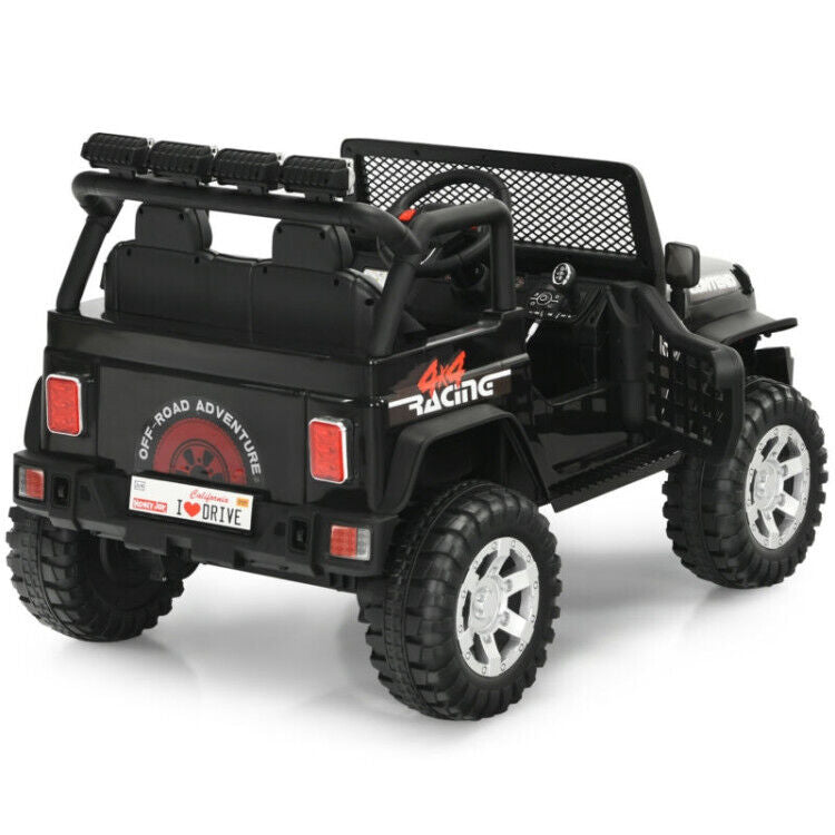 Electric Ride-On Truck for Kids with Remote Control, Lights, and Music - Perfect for Outdoor Fun!