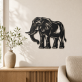 Elephant Wall Art — Safari Animal Silhouette