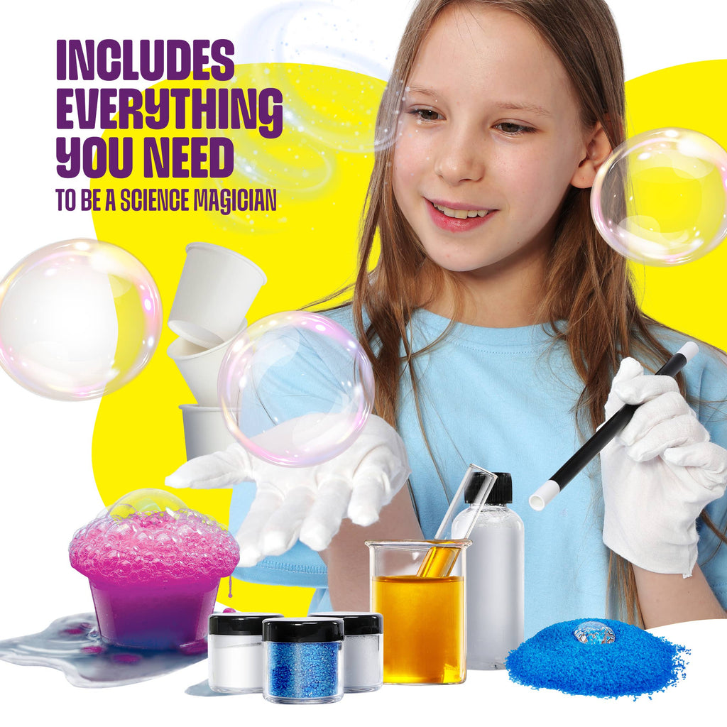 Science Magic STEM Experiment Kit for Kids – 25 Chemistry & Physics Activities