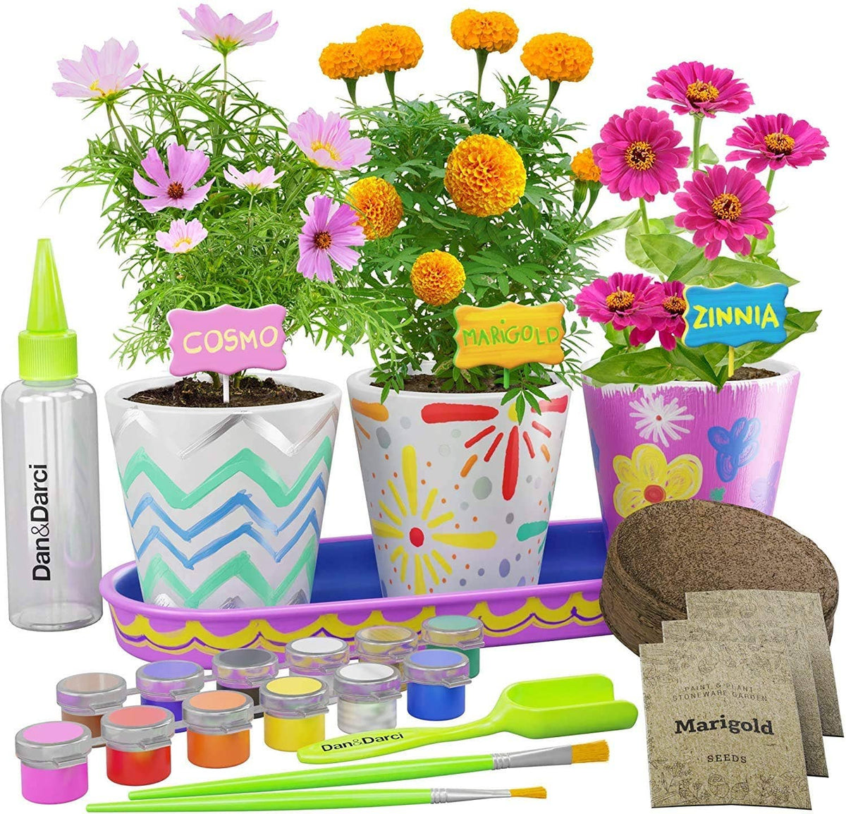 Paint & Plant Stoneware Flower Gardening Kit